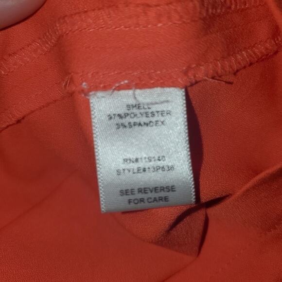 Charming Charlie size medium orange scalloped top dress with side zipper - Picture 8 of 9